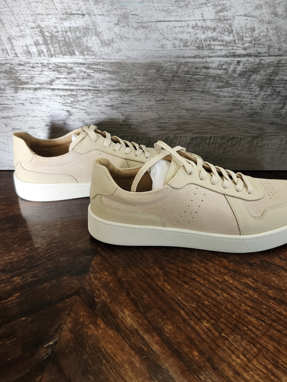 NWT Men's Nisolo Bria Go To Court Sneaker In Bone Color Sz 7 - Picture 5 of 8